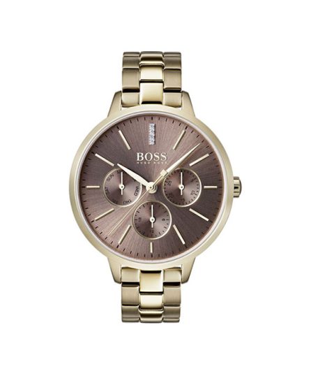 Hugo Boss Symphony Gold Steel brown dial 36 mm Women's watch 1502422