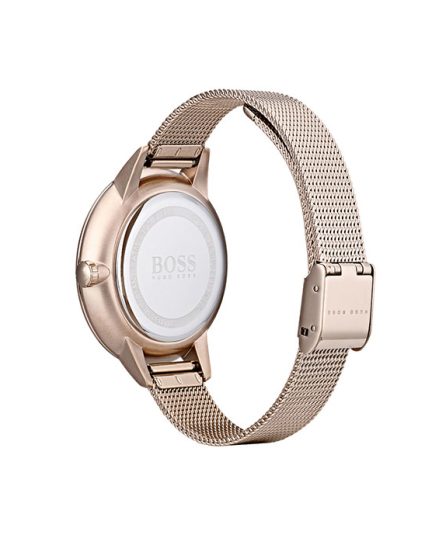 Hugo Boss Symphony Rose gold Steel bronze dial 34mm Women's watch 1502424