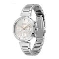 Hugo Boss Flawless Horloge Silver/Rose gold Steel silver dial 36mm Women's watch 1502530