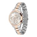 Hugo Boss Silver/Rose Gold Steel White Dial 38mm Women's Watch 1502564