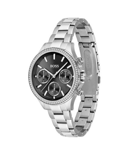 Hugo Boss Hera Silver Steel black dial 38mm Women's watch 1502593