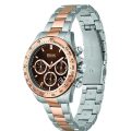 Hugo Boss Novia Silver/Rose Gold Steel Brown Dial 38mm Women's Watch 1502617