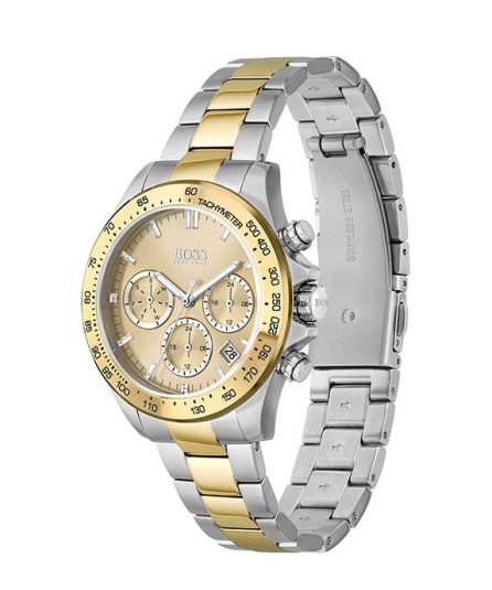 Hugo Boss Novia Silver/Gold Steel Gold Dial 38mm Women's Watch 1502618