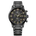 Hugo Boss Aeroliner Black Steel black dial 44mm Men's watch 1513271