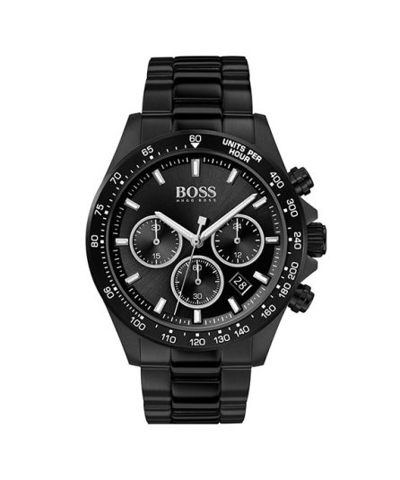 Hugo Boss Black Hero Sports Black Steel black dial 44mm Men's watch 1513754