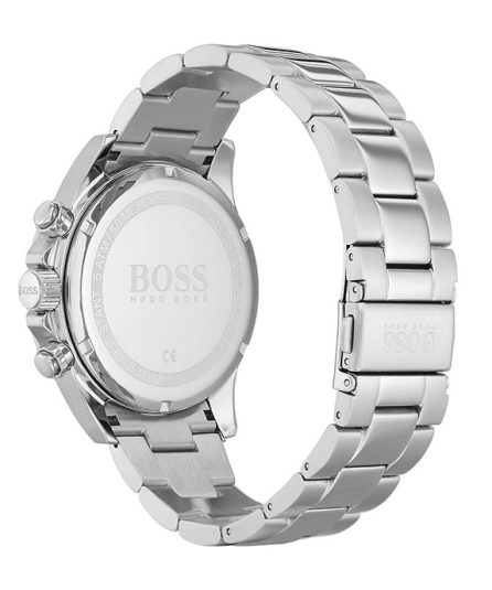 Hugo Boss Hero Silver Steel Blue Dial 44mm Men's Watch 1513755