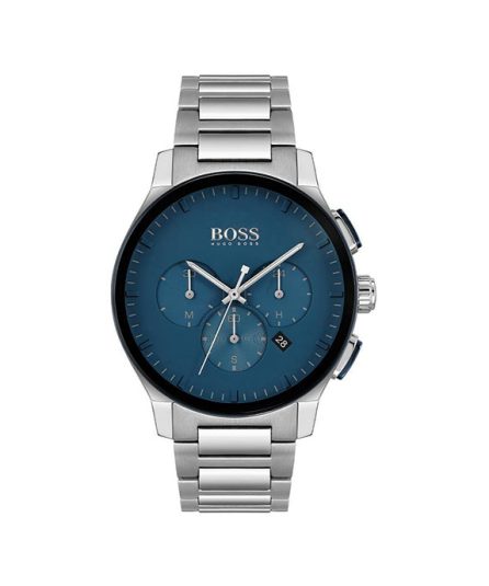 Hugo Boss Contemporary Silver Steel blue dial 42mm Men's watch 1513763