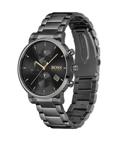 Hugo Boss Integrity Black Steel Black Dial 44mm Men's Watch 1513780