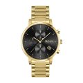 Hugo Boss Integrity Gold Steel black dial 42mm Men's watch 1513781