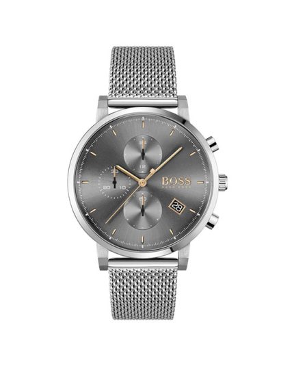 Hugo Boss Integrity Silver Steel gray dial 42mm Men's watch 1513807