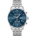 Hugo Boss Associate Silver Steel blue dial 42mm Men's watch 1513839