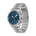 Hugo Boss Pilot Silver Steel blue dial 44mm Men's watch 1513850