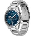 Hugo Boss Pioneer Silver Steel blue dial 44mm Men's watch 1513867