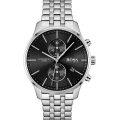 Hugo Boss Associate Silver Stainless Steel Black Dial 42mm Men's Watch 1513869