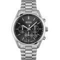 Hugo Boss Champion Silver Stainless Steel Black Dial 44mm Men's Watch 1513871