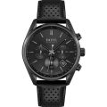 BOSS Champion Black Leather black dial 44mm Men's watch 1513880