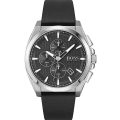 BOSS Grandmaster Grandmaster Black Leather black dial 44mm Men's watch 1513881