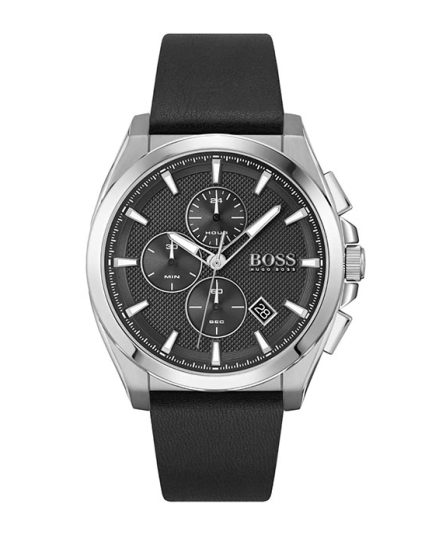 BOSS Grandmaster Grandmaster Black Leather black dial 44mm Men's watch 1513881