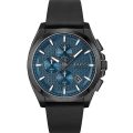 BOSS Grandmaster Grandmaster Black Leather blue dial 46mm Men's watch 1513883