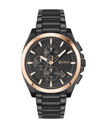 Hugo Boss Grandmaster Sport Lux Black Steel black dial 44mm Men's watch 1513885