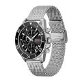 Hugo Boss Admiral Silver Steel black dial 44mm Men's watch 1513904