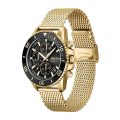 Hugo Boss Admiral Gold Steel black dial 44mm Men's watch 1513906