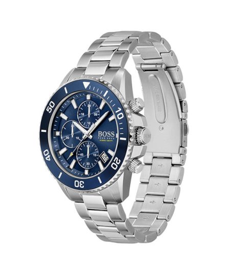 Hugo Boss Admiral Silver Steel blue dial 44mm Men's watch 1513907