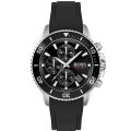 Hugo Boss Admiral Black Silicone black dial 44mm Men's watch 1513912