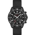 Hugo Boss Admiral Black Fabric Black Dial 46mm 1513918