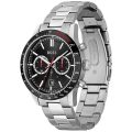 BOSS Allure Silver Steel Black Dial 46mm Men's Watch 1513922