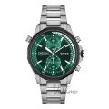 BOSS Globetrotter Globetrotter Silver Steel green dial 44mm Men's watch 1513930