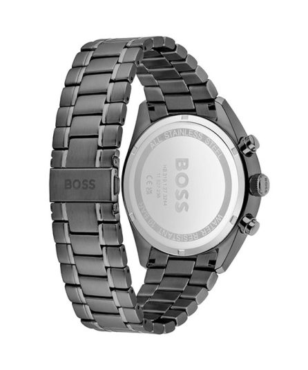 Hugo Boss Champion Black Stainless Steel Black Dial 44mm Men's Watch 1513960