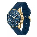 BOSS Admiral Admiral Blue Silicone blue dial 44mm Men's watch 1513965