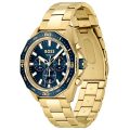 BOSS Energy Energy Gold Steel blue dial 42mm Men's watch 1513973