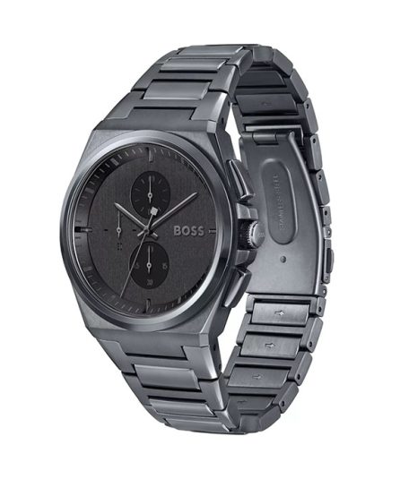 BOSS Steer Steer Chrono Gray Steel gray dial 44mm Men's watch 1513996