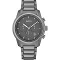 BOSS Trace Trace Gray Steel gray dial 44mm Men's watch 1514005