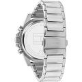 Tommy Hilfiger Mason Silver Steel Black Dial 44mm Men's Watch 1791936