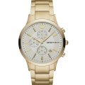 Emporio Armani Renato Gold Steel White Dial 43mm Men's Watch AR11332