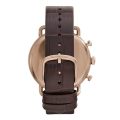 Emporio Armani Aviator Brown Leather green dial 43mm Men's watch AR11334