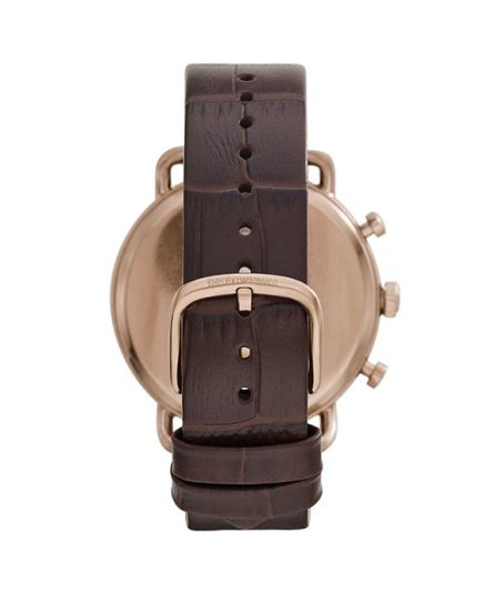 Emporio Armani Aviator Brown Leather green dial 43mm Men's watch AR11334