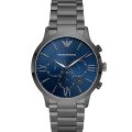 Emporio Armani Giovanni Gray Steel Blue Dial 43mm Men's Watch AR11348