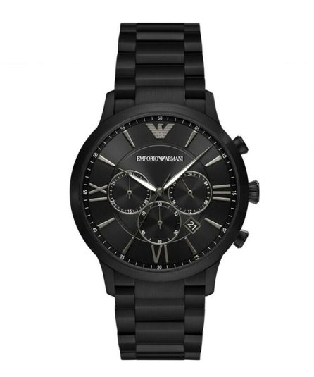 Emporio Armani Giovanni Black Steel black dial 43mm Men's watch AR11349