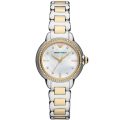 Emporio Armani Mia Silver/Gold Steel Mother of Pearl Dial 32mm Women's Watch AR11524