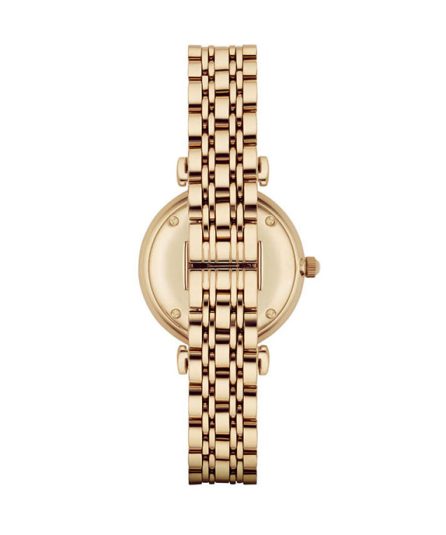 Emporio Armani Gianni T-Bar Gold Steel Mother of Pearl Dial 32mm Women's Watch AR1907