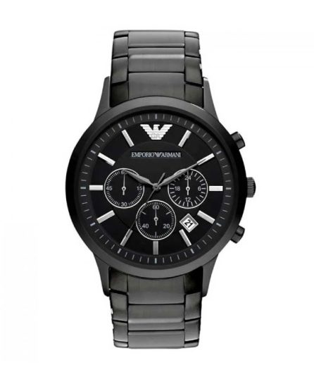 Emporio Armani Renato Black Stainless Steel Black Dial 43 mm Men's Watch AR2453