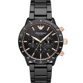 Emporio Armani Mario Black Steel black dial 43mm Men's watch AR70002