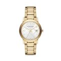 Burberry The City Gold Steel White Dial 34mm Women's Watch BU9003