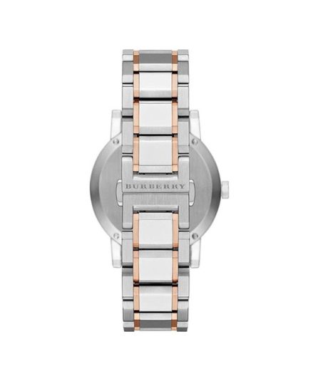 Burberry The City Silver/Rose Gold Steel White Dial 40mm Unisex Watch BU9006