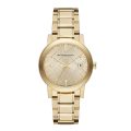 Burberry The City Gold Steel Gold Dial 38mm Women's Watch BU9033