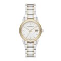 Burberry The City Silver/Gold Steel White Dial 34mm Women's Watch BU9115